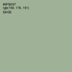 #9FB297 - Sage Color Image