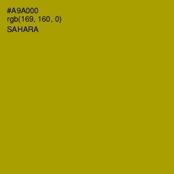 #A9A000 - Sahara Color Image