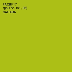 #ACBF17 - Sahara Color Image