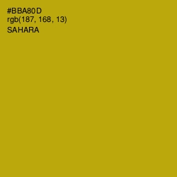 #BBA80D - Sahara Color Image