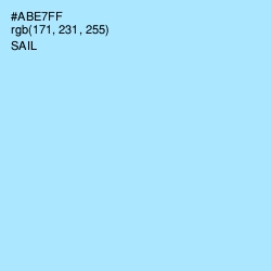 #ABE7FF - Sail Color Image