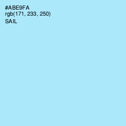 #ABE9FA - Sail Color Image