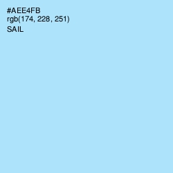 #AEE4FB - Sail Color Image