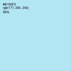 #B1E6F2 - Sail Color Image