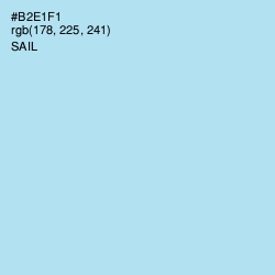 #B2E1F1 - Sail Color Image