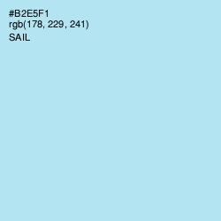 #B2E5F1 - Sail Color Image