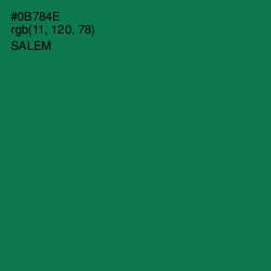 #0B784E - Salem Color Image