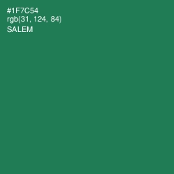 #1F7C54 - Salem Color Image