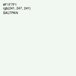 #F1F7F1 - Saltpan Color Image