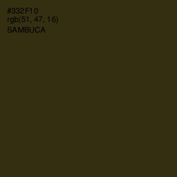 #332F10 - Sambuca Color Image