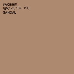 #AC896F - Sandal Color Image