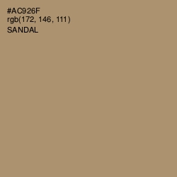 #AC926F - Sandal Color Image