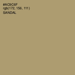 #AC9C6F - Sandal Color Image