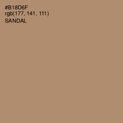 #B18D6F - Sandal Color Image