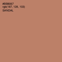 #BB8067 - Sandal Color Image