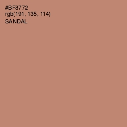 #BF8772 - Sandal Color Image
