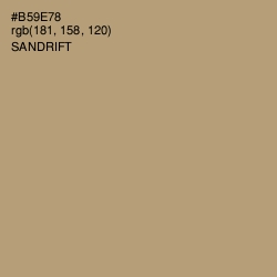 #B59E78 - Sandrift Color Image
