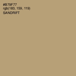#B79F77 - Sandrift Color Image