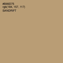#B89D75 - Sandrift Color Image