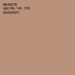 #BA927B - Sandrift Color Image
