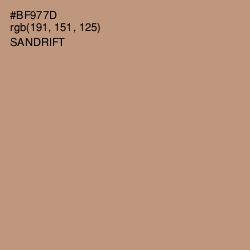 #BF977D - Sandrift Color Image