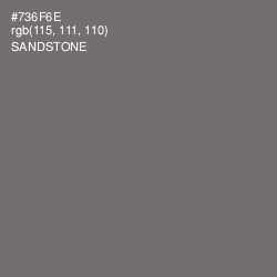 #736F6E - Sandstone Color Image