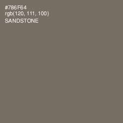 #786F64 - Sandstone Color Image