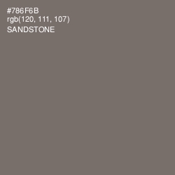 #786F6B - Sandstone Color Image