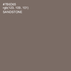 #7B6D65 - Sandstone Color Image