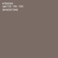 #7B6D66 - Sandstone Color Image