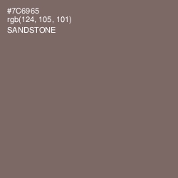 #7C6965 - Sandstone Color Image