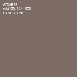 #7D6B66 - Sandstone Color Image