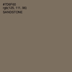 #7D6F60 - Sandstone Color Image