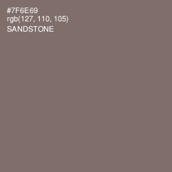 #7F6E69 - Sandstone Color Image