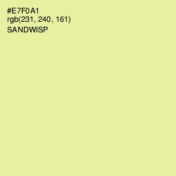 #E7F0A1 - Sandwisp Color Image