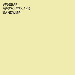 #F0EBAF - Sandwisp Color Image