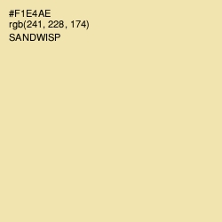 #F1E4AE - Sandwisp Color Image
