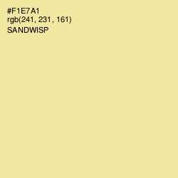 #F1E7A1 - Sandwisp Color Image