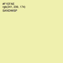 #F1EFAE - Sandwisp Color Image
