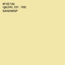 #F2E7A9 - Sandwisp Color Image