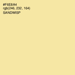 #F6E8A4 - Sandwisp Color Image