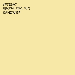 #F7E8A7 - Sandwisp Color Image