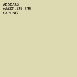 #DDDAB2 - Sapling Color Image