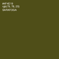 #4F4E19 - Saratoga Color Image