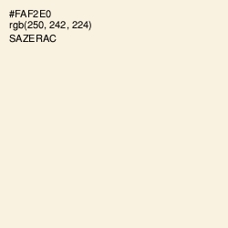 #FAF2E0 - Sazerac Color Image