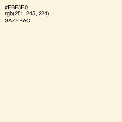 #FBF5E0 - Sazerac Color Image