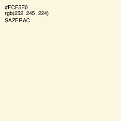 #FCF5E0 - Sazerac Color Image