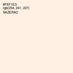 #FEF1E3 - Sazerac Color Image