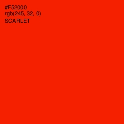 #F52000 - Scarlet Color Image