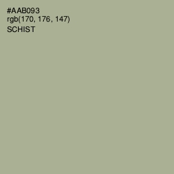 #AAB093 - Schist Color Image